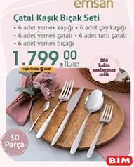 EMSAN ÇATAL KAŞIK BIÇAK SETİ